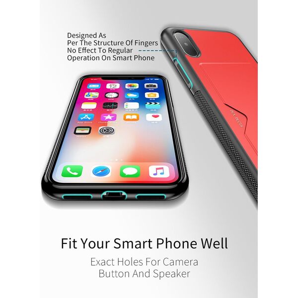 Dux Ducis Etui Dux Ducis Pocard IPHONE XS MAX czerwone