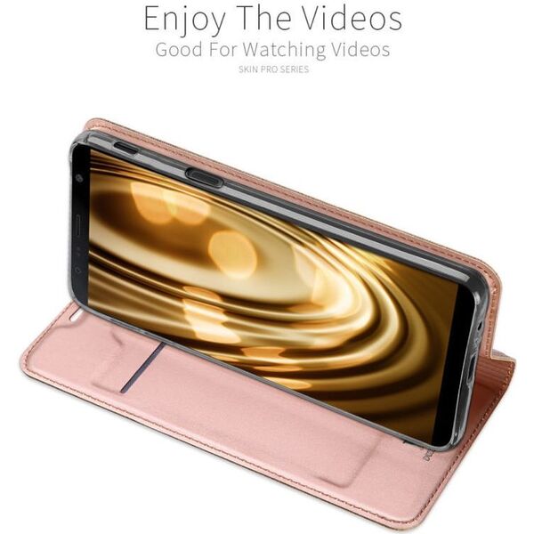 Dux Ducis skin leather SAMSUNG A9 2018 jasnoróżowe