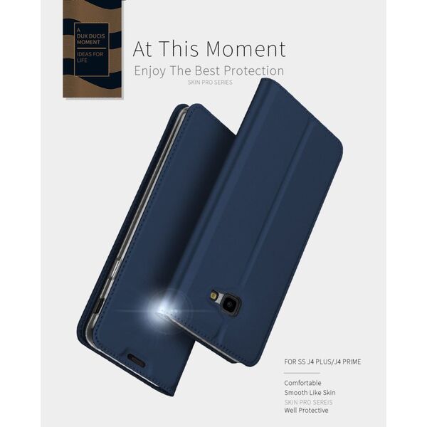 Dux Ducis skin leather SAMSUNG A9 2018 granatowe