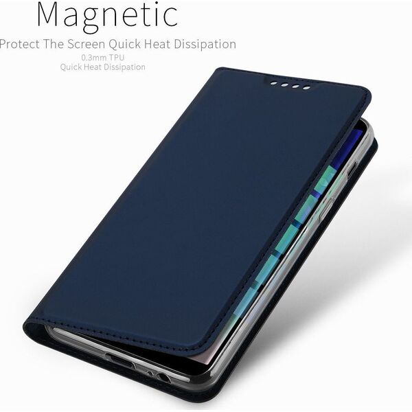 Dux Ducis Etui skin leather Galaxy A30 granatowe