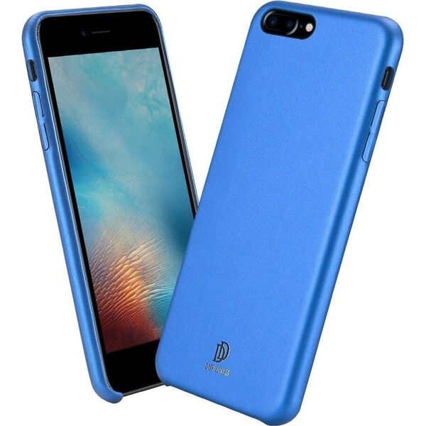Dux Ducis Dux Ducis Skin Lite case etui pokrowiec ze skóry ekologicznej IPHONE 7+ / 8+ niebieskie uniwersalny