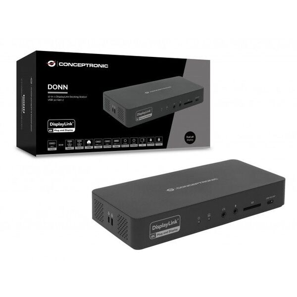 Conceptronic DONN31B 17-in-1 USB 3.2 Docking