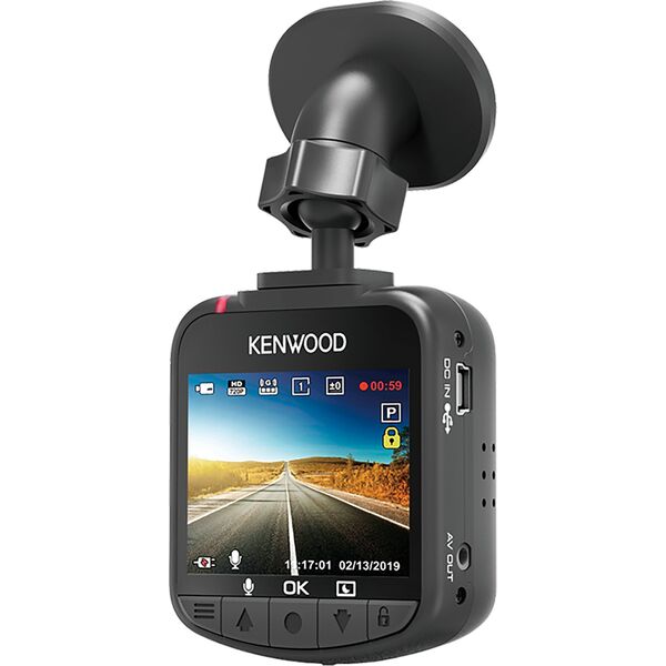 Rejestrator samochodowy Kenwood A100 z 16 GB kartą pamięci detekcją ruchu