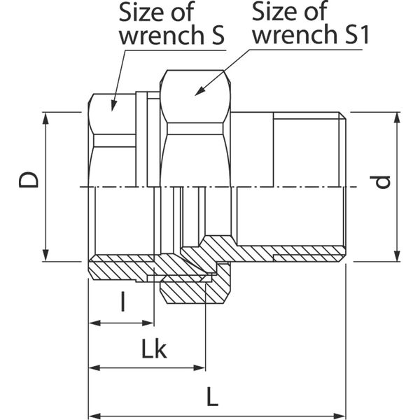 Valvex Złączka mosiężna 5/4" 4915500