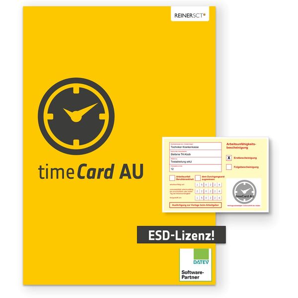 REINERSCT timeCard 10 Arbeitsunf�higkeit Jahreslizenz f�r 10 Mitarbeiter