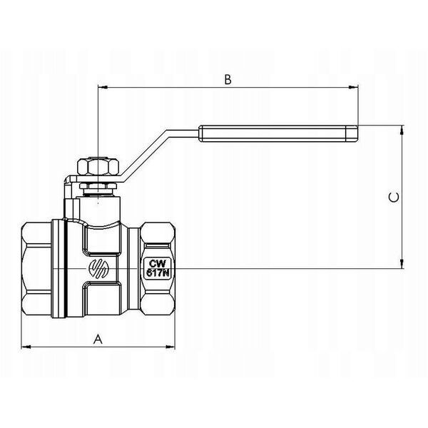 Σφαιρική βαλβίδα νερού SENA 3/8"  W-W λαβή μοχλού INOX [60/4500]