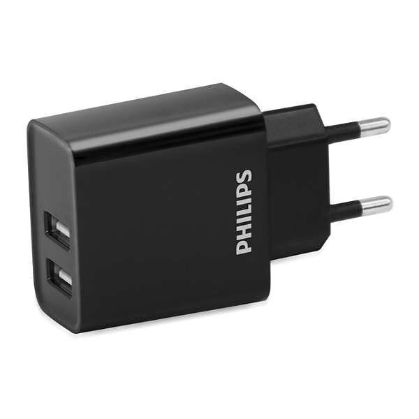 DLP2610 Charger 2xUSB Black