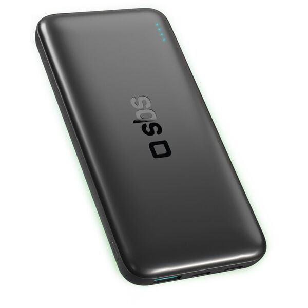 Powerbank SBS Infinity 10000mAh 10W LiFePo₄ USB-A USB-C - czarny