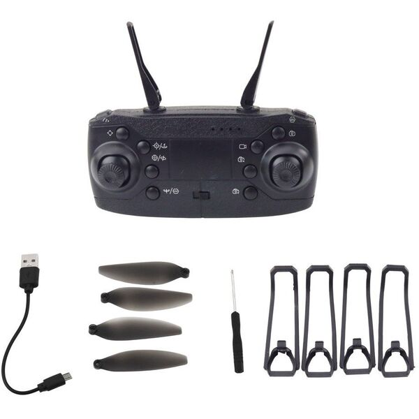 Dron Y329 Kamera HD WIFI Światła LED Aplikacja Czarny Karbonowy