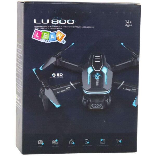 Dron Zdalnie Sterowany LU800 Kamera Światła LED Niebieski