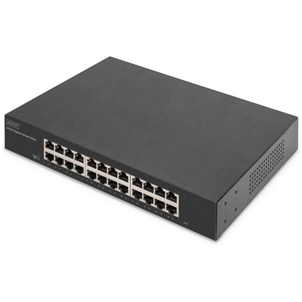 Digitus 24-portowy przełącznik gigabitowy, 19-calowy, niezarządzalny