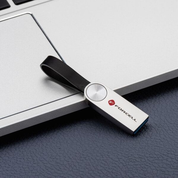 Pendrive 128GB USB 3.2 Gen 1 (USB A) Forcell F-Data Metal srebrny
