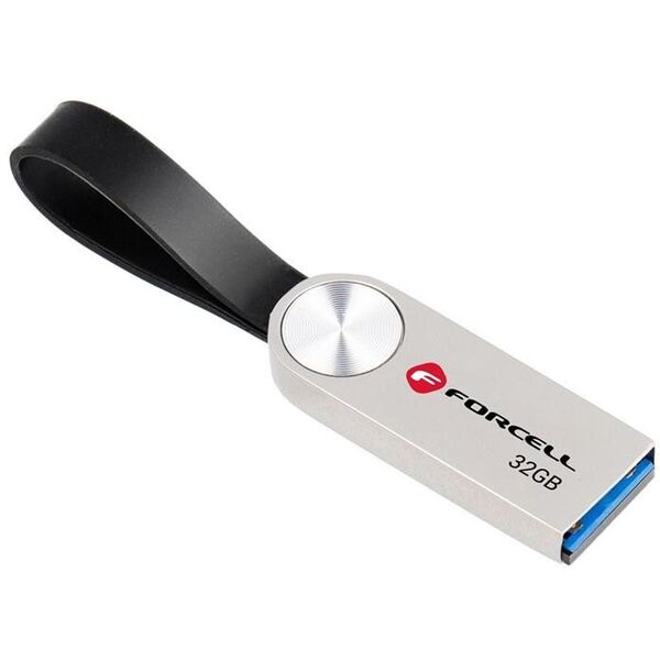 Pendrive 32GB USB 3.2 Gen 1 (USB A) Forcell F-Data Metal srebrny