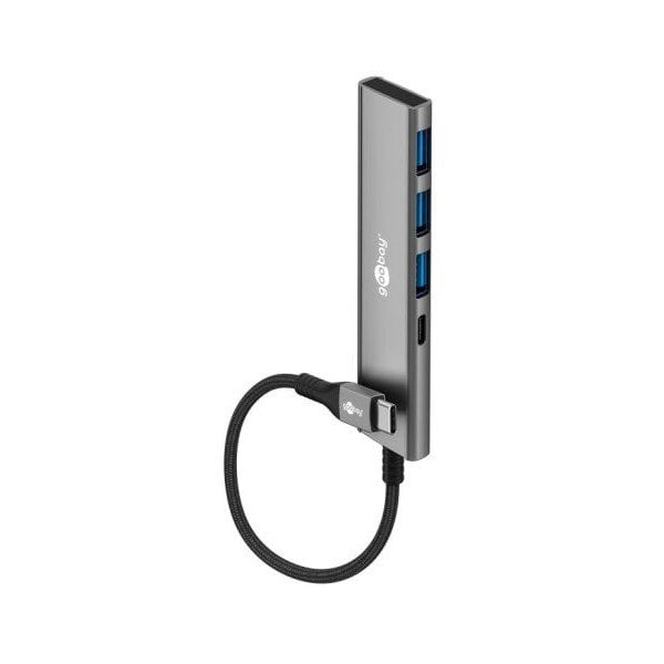 Slim 4-portowy koncentrator USB, USB-C™ na USB-C™/USB-A, 5 Gbit/s