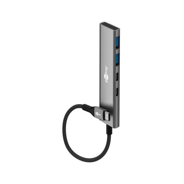 Slim 4-portowy koncentrator USB, USB-C™ na USB-C™/USB-A, 5 Gbit/s