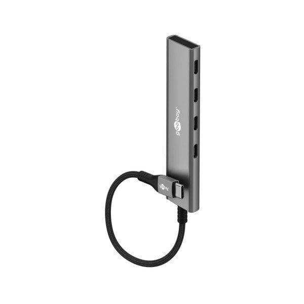 Slim 4-portowy koncentrator USB, USB-C na USB-C, 5 Gbit/s