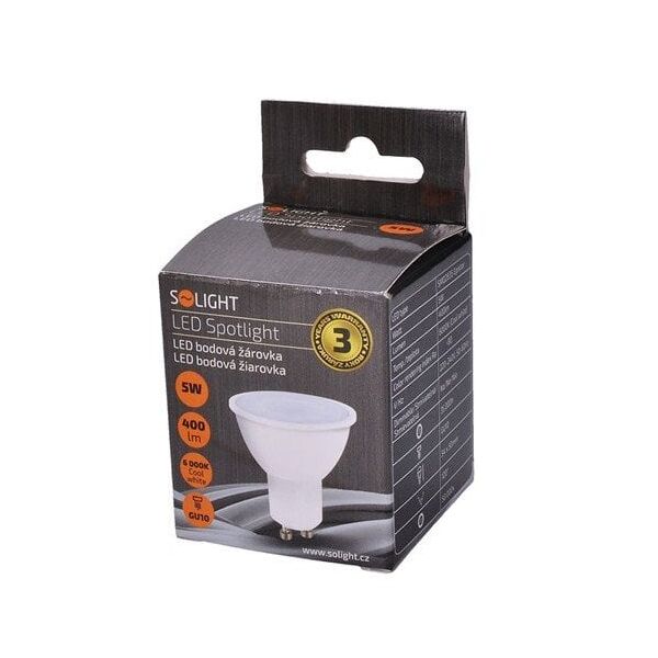Solight WZ316A, 5 W, GU10, 400 lm, 35000 h, Warm white
