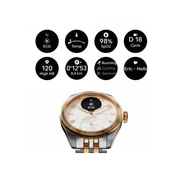 Withings Scanwatch Nova Brilliant 39mm Gold