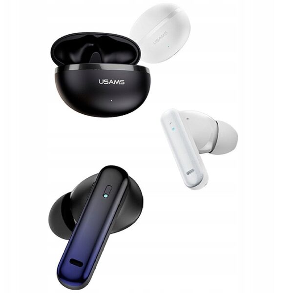 Słuchawki Bluetooth USAMS Echo E02 TWS ANC+ENC bezprzewodowe czarny