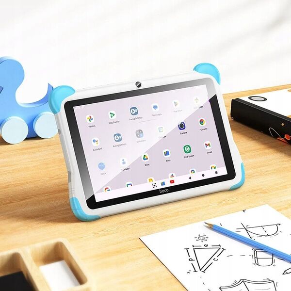 Tablet dla dzieci 8,0" 3GB / 32GB Hoco HD Wi-Fi Android 14 HI10 niebieski