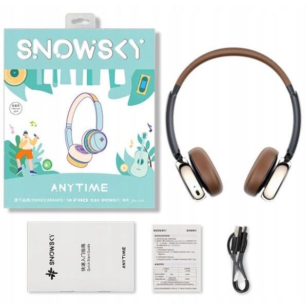FiiO Snowsky Anytime - black - Słuchawki Nauszne Bluetooth z Aktywną Redukcją Szumów ANC
