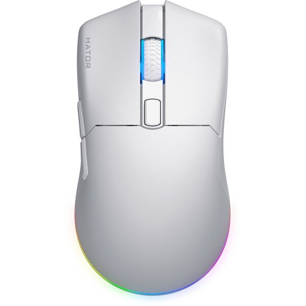 Mysz dla graczy bezprzewodowa Hator Pulsar 3 Wireless biała