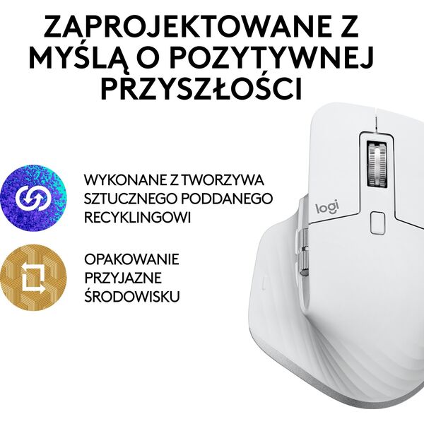Mysz Logitech MX Master 3S Performance Pale Grey (910-006560)
