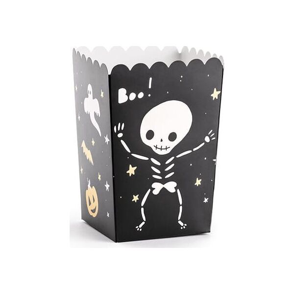PartyDeco Pudełka na popcorn BOO!, mix, 7x7x12.5cm one size