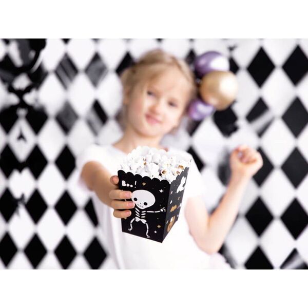PartyDeco Pudełka na popcorn BOO!, mix, 7x7x12.5cm one size