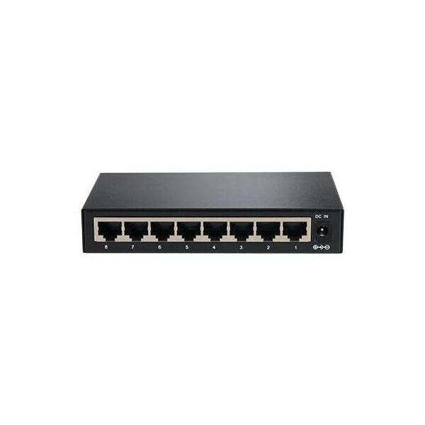 Wi-Tek WI-SG108 μη διαχειριζόμενο Gigabit Ethernet (10/100/1000) Μαύρο, Πορτοκαλί