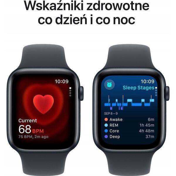 Smartwatch Apple Watch SE GPS 40mm Midnight Alu Sport S/M Granatowy  (mxe73qc/a)