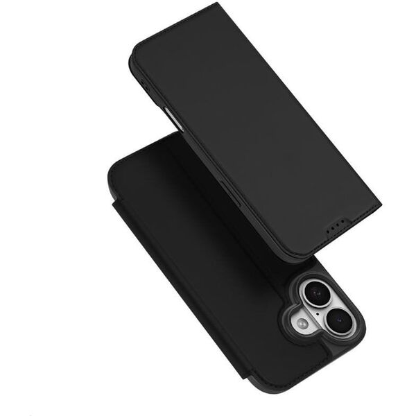 Etui Dux Ducis Skin Pro na iPhone 17 z klapką i miejscem na kartę - czarne