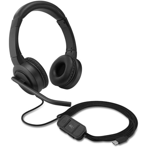 Kensington H1000 Wired Headset USB-C, Black