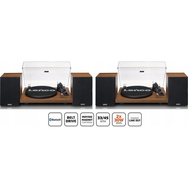 Gramofon Lenco LENCO LS-480WD - Bluetooth® Plattenspieler, Holz