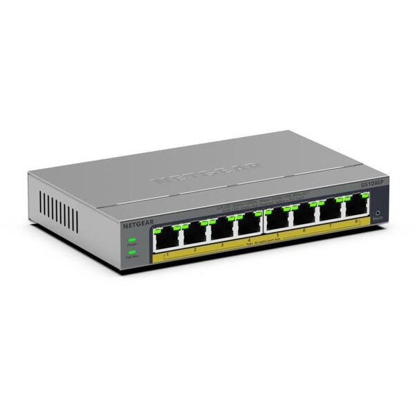 NETGEAR 8PT GB PLUS Switch W/ POE+ GS108EP