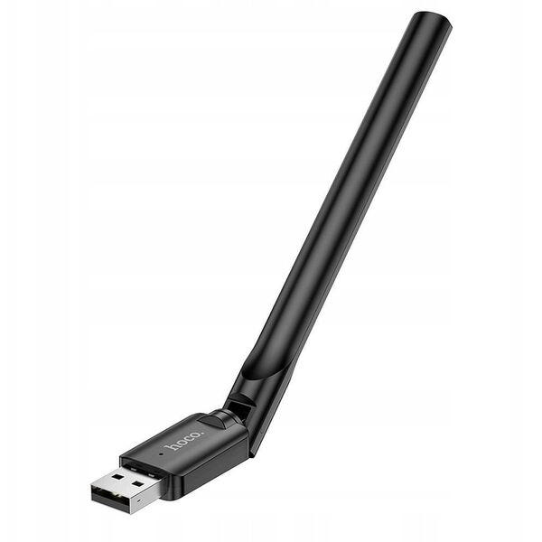 Karta sieciowa WiFI4 Hoco na USB A HI32 czarna