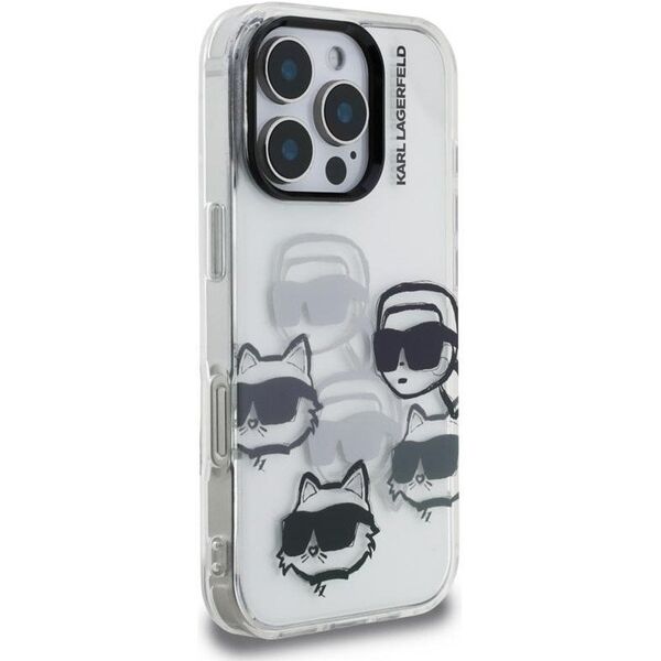 ETUI PRZEZROCZYSTE KARL LAGERFELD DO IPHONE 16 PRO, Bezbarwne, Eleganckie