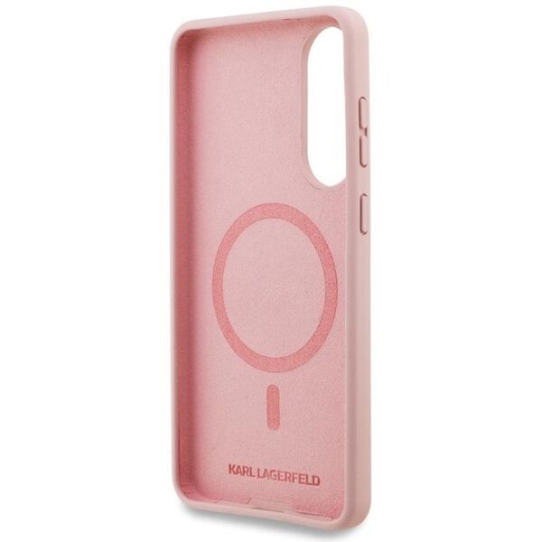 ETUI MAGSAFE KARL LAGERFELD DO GALAXY S25 EDGE, Case Różowe, Eleganckie