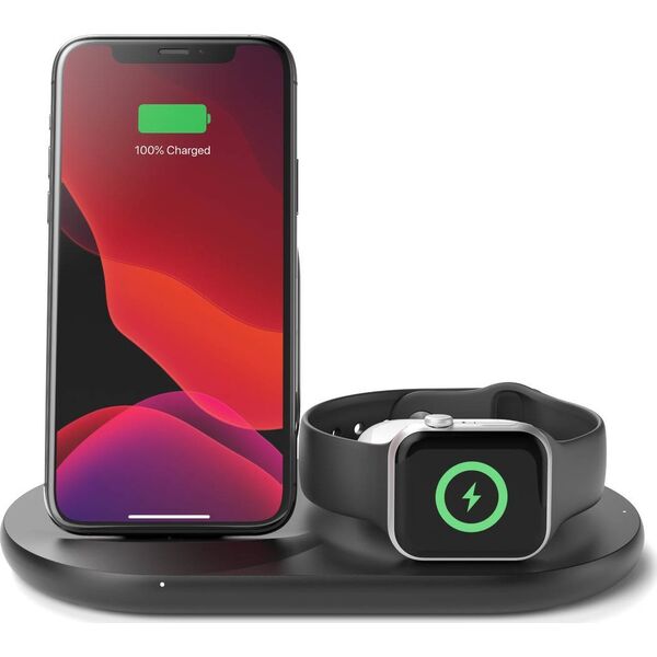Ładowarka Belkin Wireless 3in1 Indukcyjna 2 A (WIZ001VFBK)