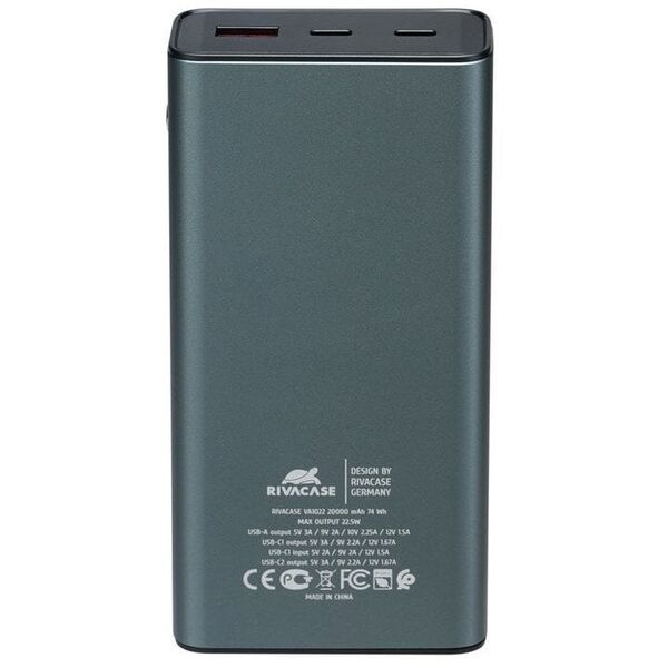 POWER BANK USB 20000MAH/VA1022 RIVACASE