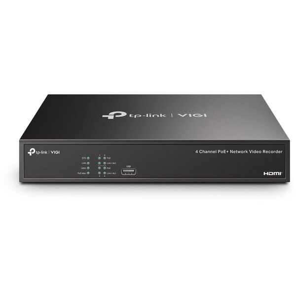 Omada VIGI NVR1004H-4P-2TB VIGI 4 Channel PoE Video Recorder