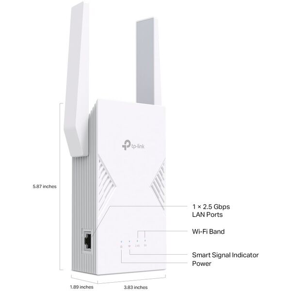 TP-Link RE235BE BE3600 Dual-Band Wi-Fi 7 WLAN Repeater