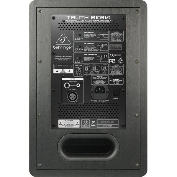 Behringer Truth B1031A 2-drożny Srebrny, Żółty Przewodowa 100 W