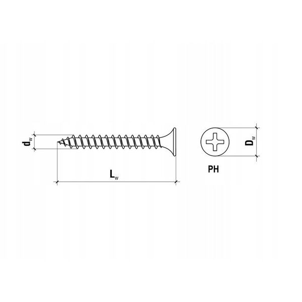 WKRĘTY DO PŁYT KARTONOWO-GIPSOWYCH BGD-35035*P100 KLIMAS