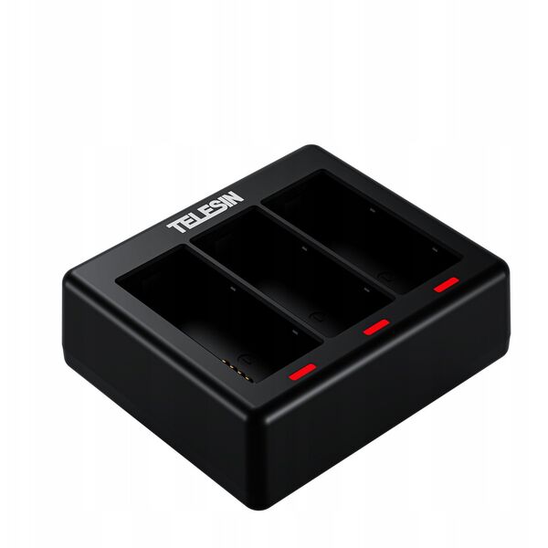 Ładowarka Usb + 2x Akumulator Bateria Do Gopro Hero 13 Black / Telesin / S0-ecb-07-tgp
