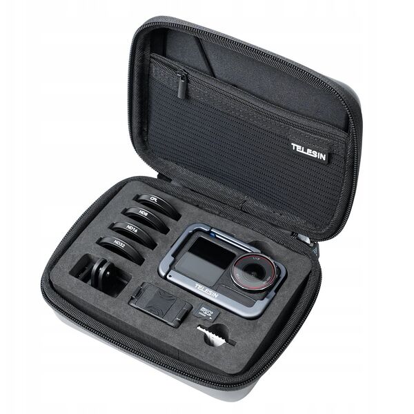 Pokrowiec Futerał Etui Walizka Osłona Do Dji Osmo Action 3 4 5 Pro + Akcesoria / S6-prc-06-tdj / Czarny