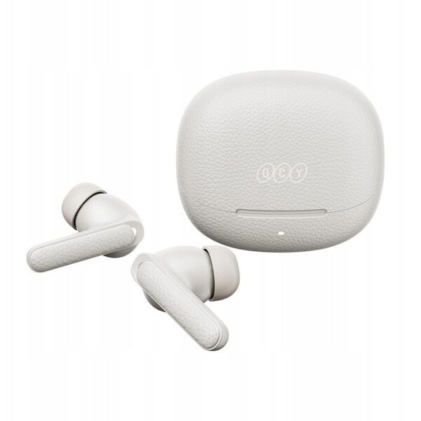 Bezprzewodowe słuchawki dokanałowe QCY Buds HT15 ANC TWS Bluetooth 5.4 (białe)