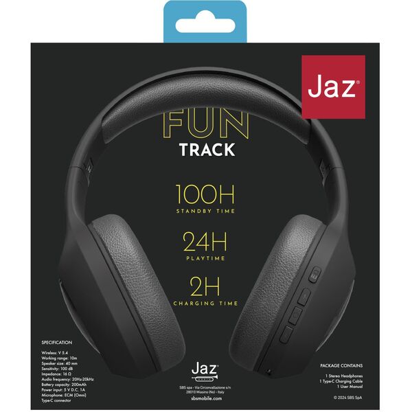 Jaz wireless headset Fun Track MTV, black