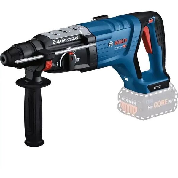 BOSCH ασύρματο περιστροφικό σφυρί GBH 18V-28 D Professional solo, 18Volt (μπλε/μαύρο, χωρίς μπαταρία και φορτιστή)