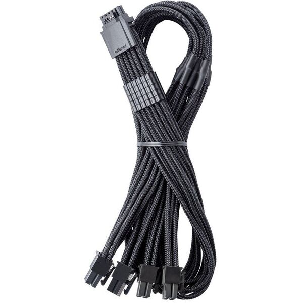 CableMod C-Series Pro ModMesh 12V-2x6-Kabel, Sleeved, 16-Pin zu 4x 8-Pin, fr Corsair Type 4 und 3 PSUs - schwarz, 60cm